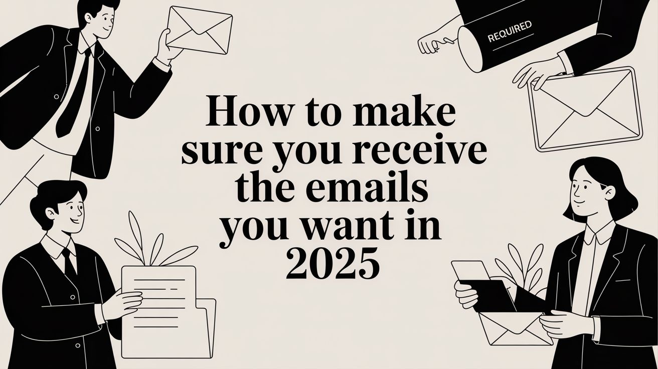 How to Make Sure You Receive the Emails You Want in 2025